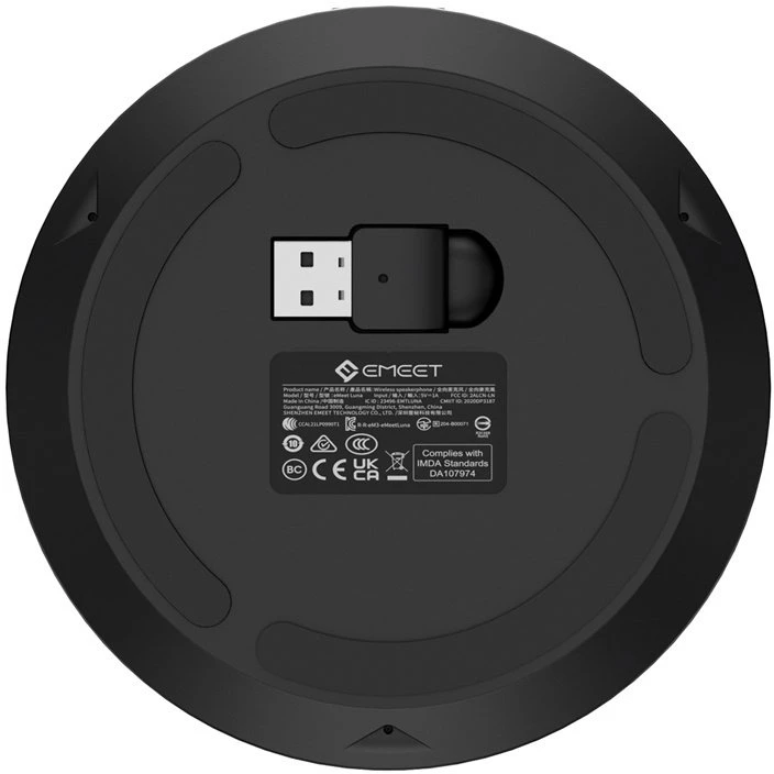 Garso Konferencijų Garsiakalbis - EMEET Luna Bevielis Konferencijų Garsiakalbis 360 Laipsnių Balso Surinkimas, USB, Bluetooth, Juodas