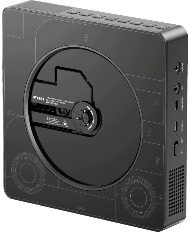 Garsiakalbis FiiO Beatbox juodas - nešiojama głośnik Bluetooth su CD i FM (6953175721284)