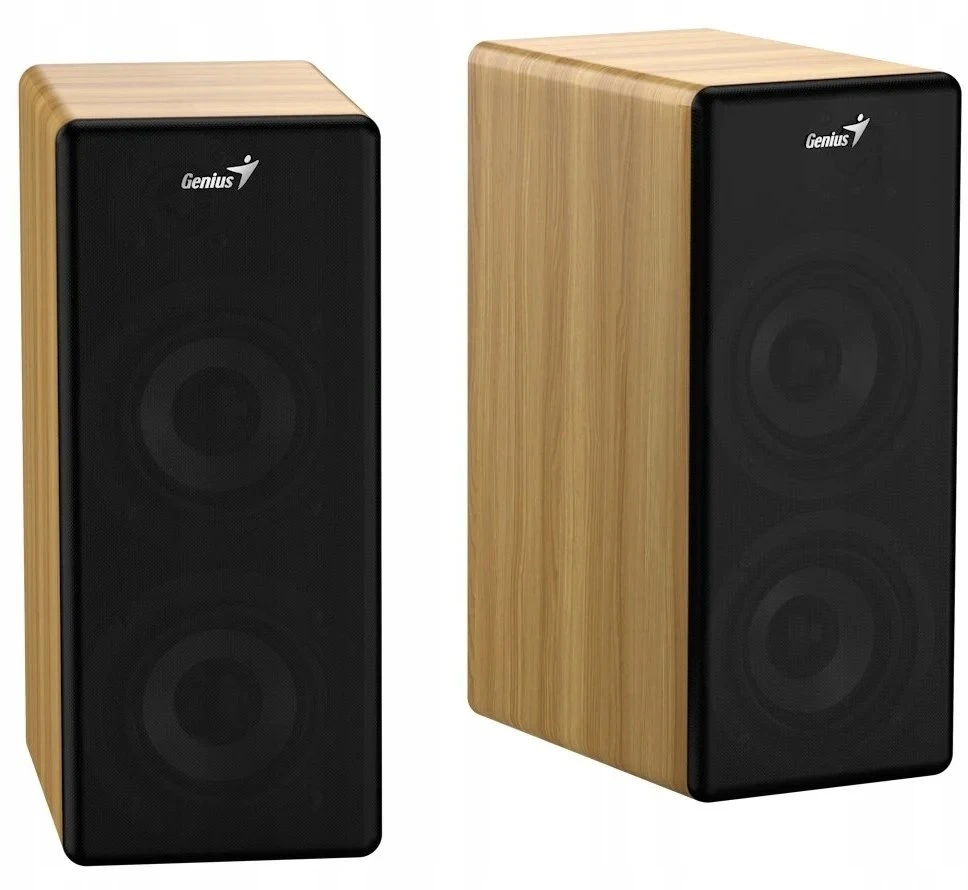 Kompiuterio kolonėlės Genius garsiakalbiai SP-HF1220BT, 2.0, 45W, raudonai geltona, „Bluetooth“