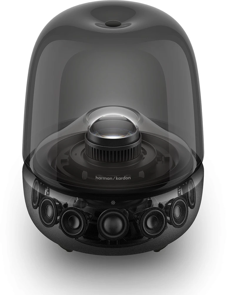 Harman Kardon Bluetooth namų garsiakalbis su Auracast ir 360° apšvietimu Aura Studio 5