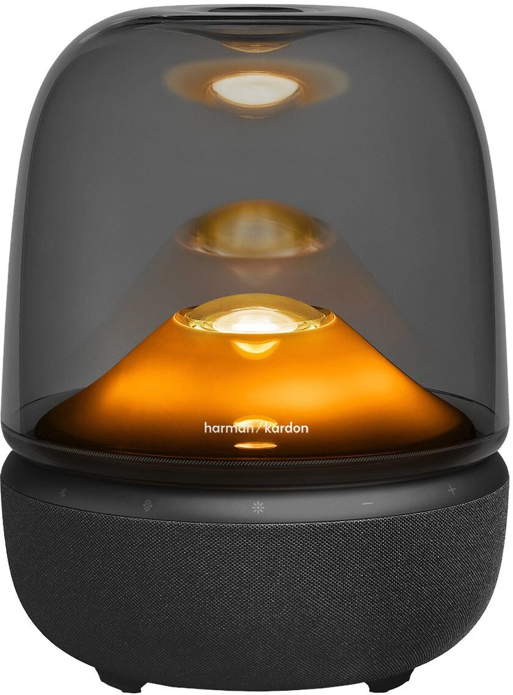 Harman Kardon Bluetooth namų garsiakalbis su Auracast ir 360° apšvietimu Aura Studio 5