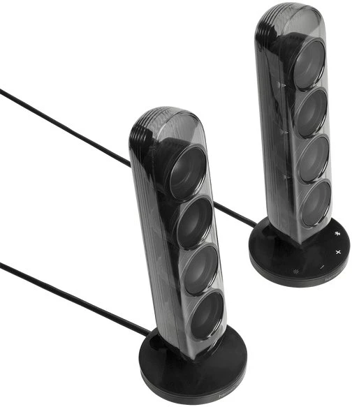 „Harman Kardon SoundSticks 5“ „Bluetooth“ garsiakalbiai, juodi