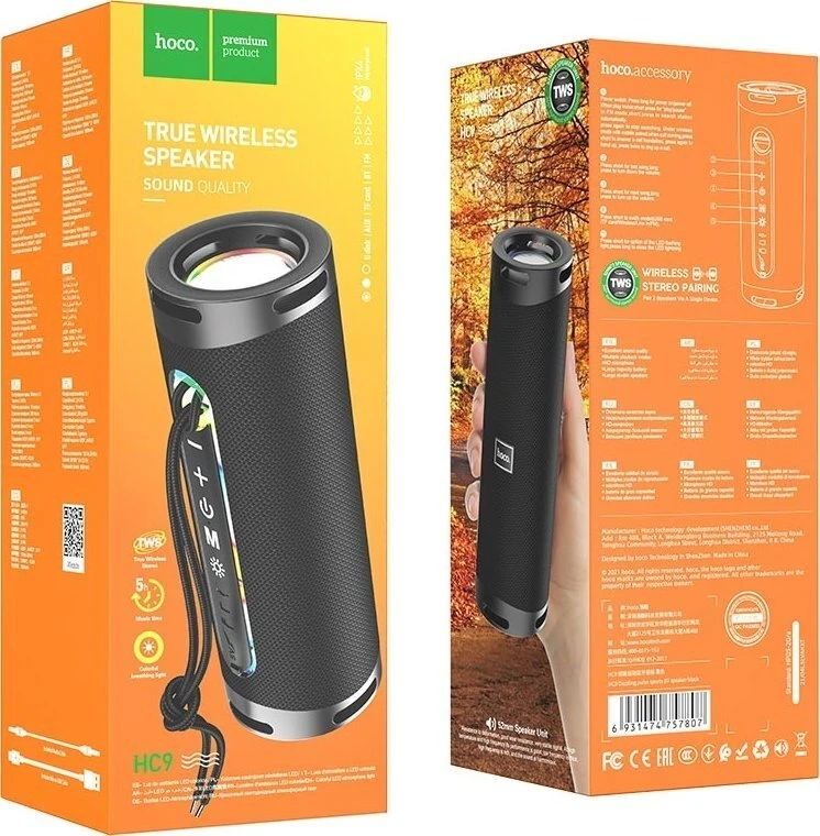 HOCO kolonėlė bluetooth HC9 juodos spalvos