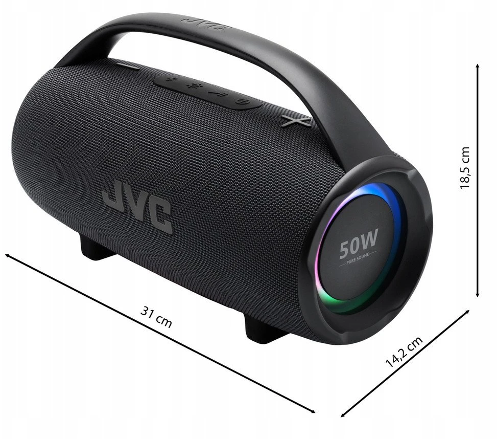 JVC XS-E524B Juodas - portable BT speaker, juodas