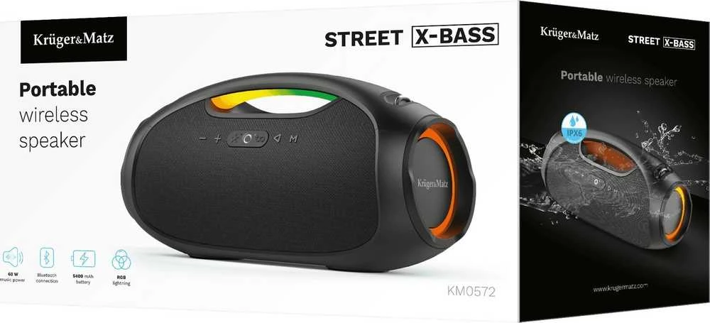 Kruger & Matz Street X-BASS nešiojama kolonėlė