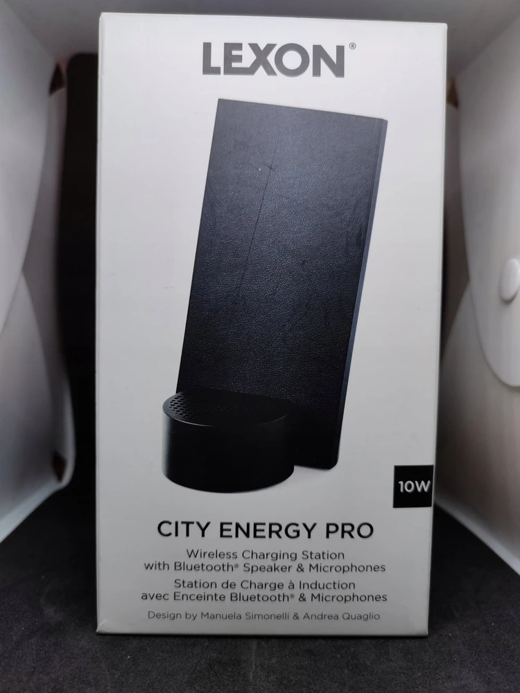 Lexon City Energy Pro 10W Belaidis įkroviklis with Bluetooth Speaker juodos spalvos LD145N