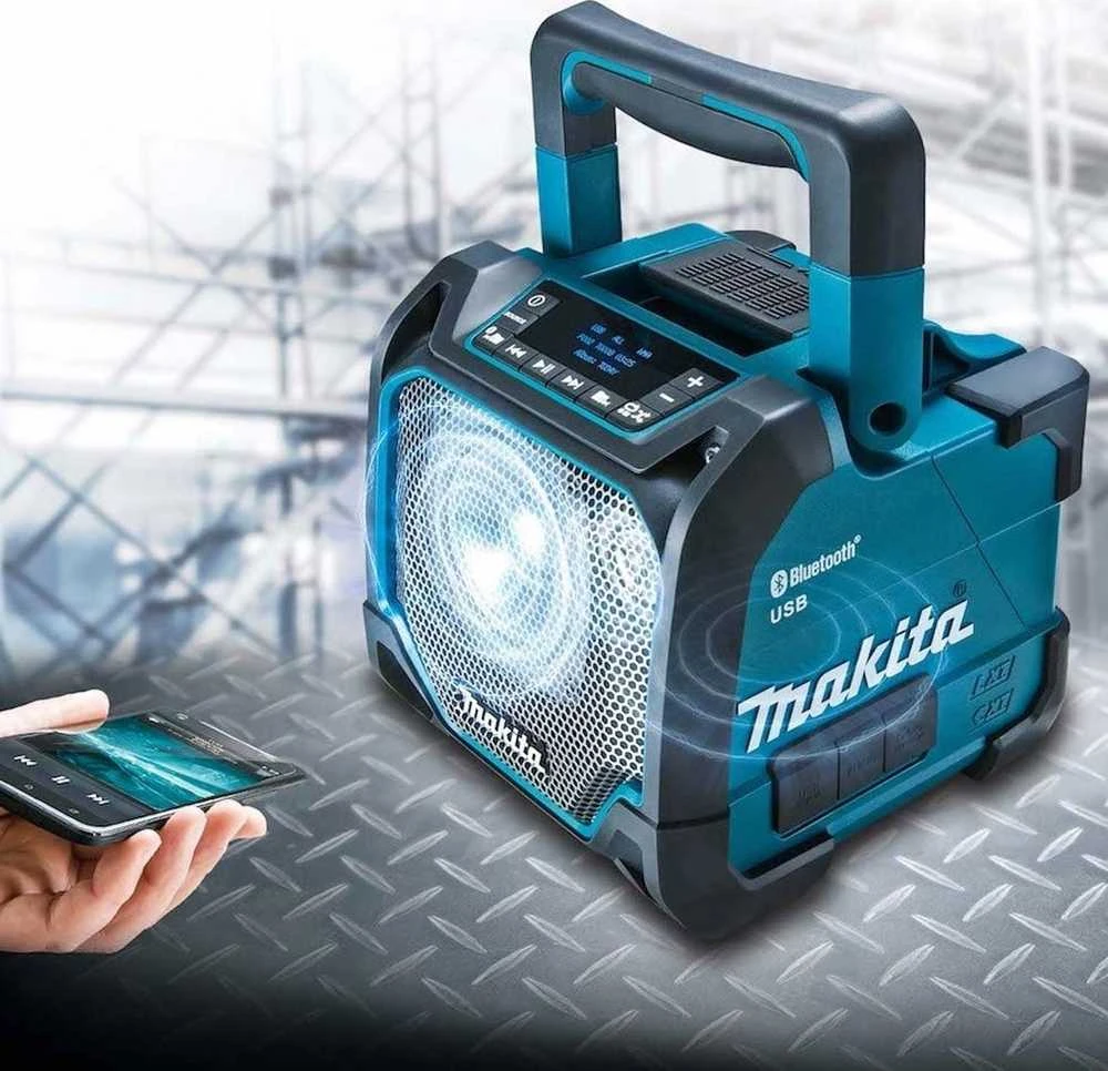 Makita DMR202 Bluetooth nešiojama kolonėlė, 12V MAX- 18V, LCD