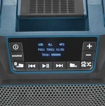 Makita DMR202 Bluetooth nešiojama kolonėlė, 12V MAX- 18V, LCD