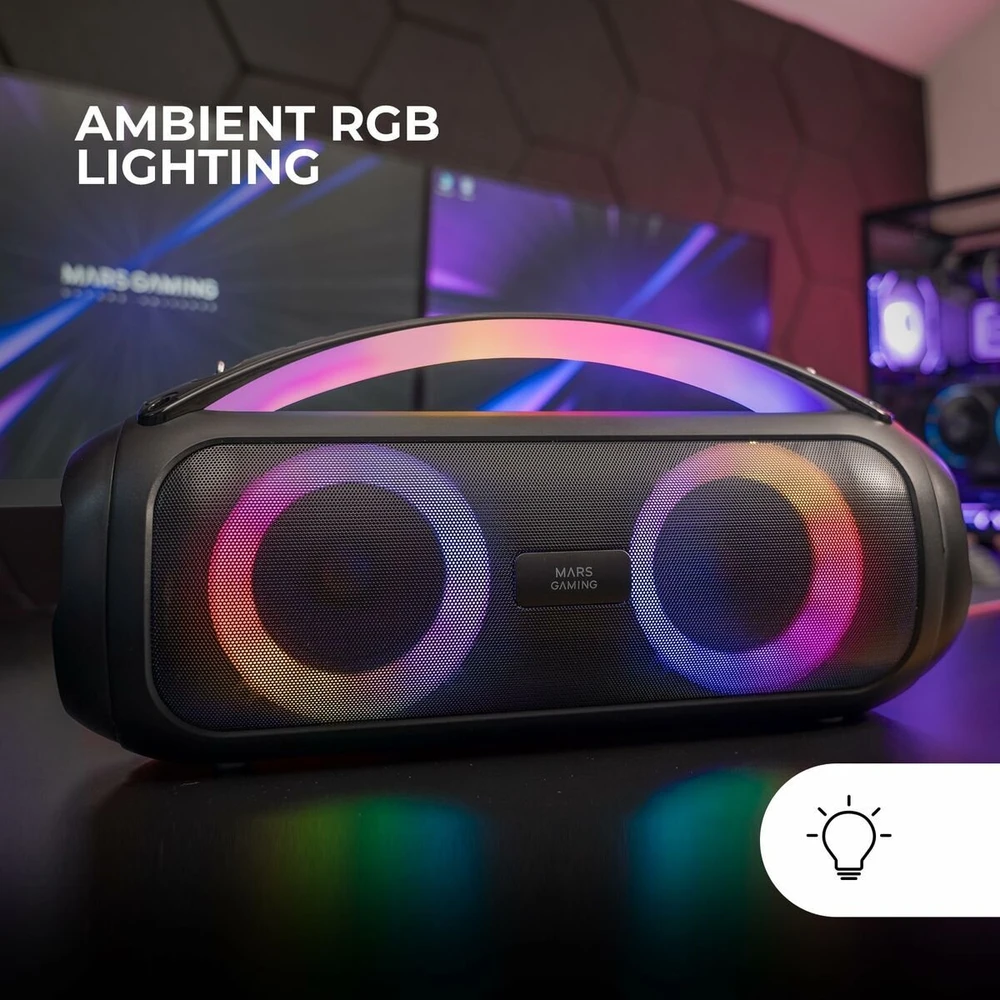 Garsiakalbis Mars Gaming Nešiojama kolonėlė Bluetooth Przenośny MSPULSE Juodas 4 W 50 W