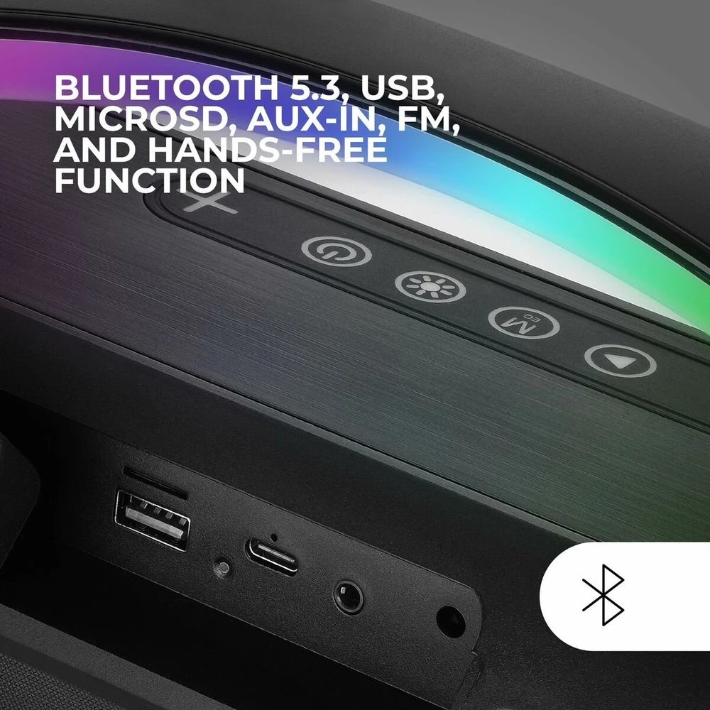 Garsiakalbis Mars Gaming Nešiojama kolonėlė Bluetooth Przenośny MSPULSE Juodas 4 W 50 W