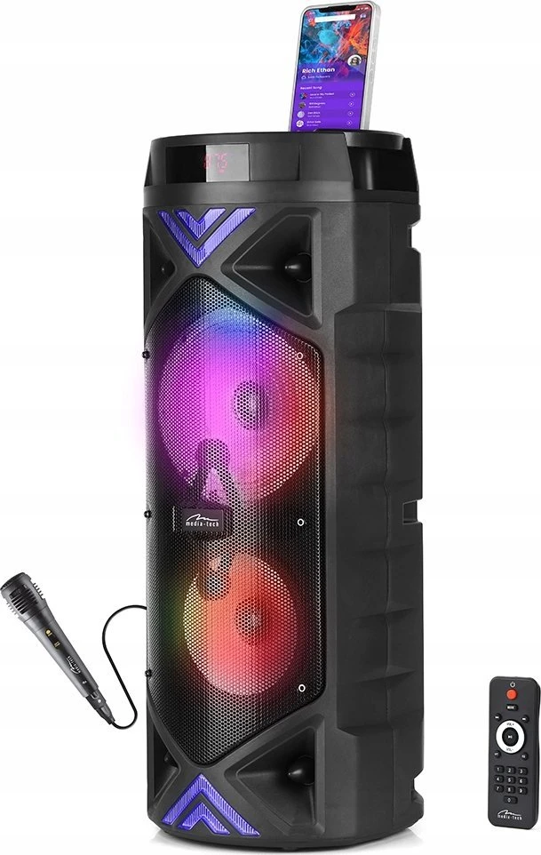 Bluetooth Garsiakalbis - Media-Tech MT3182 1400W FM Radijas Juodas