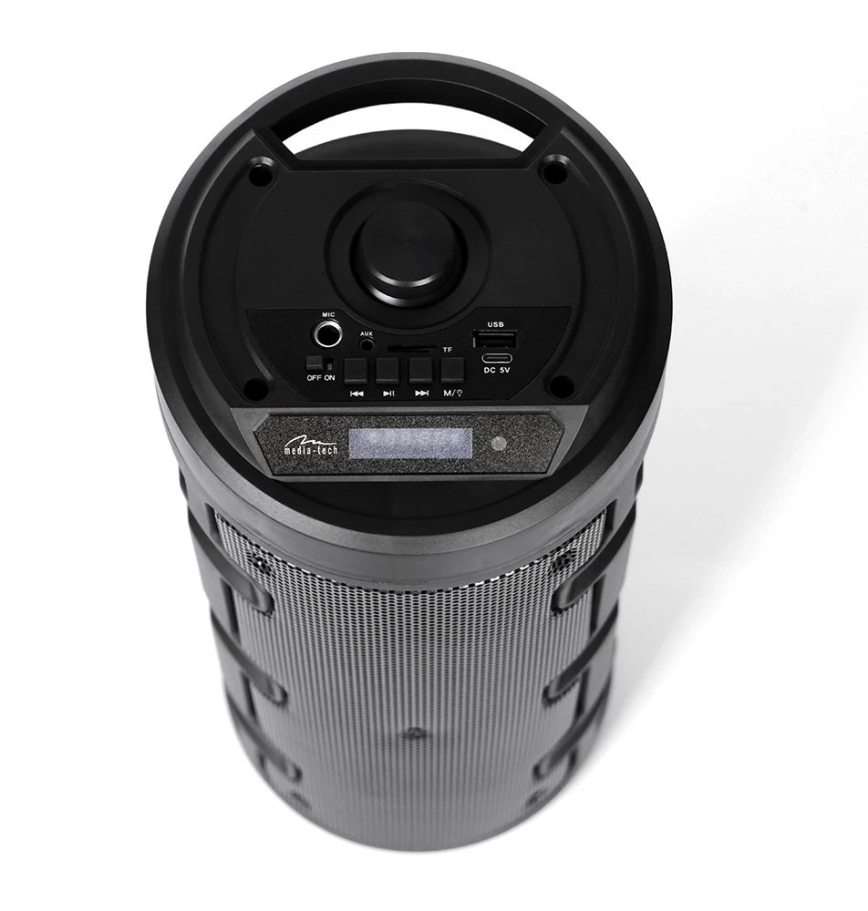 Nešiojama kolonėlė Media-Tech PARTYBOX KEG BT MT3165, 30W RMS, Bluetooth, Karaoke, USB, MicroSD, FM Radijas, AUX, su distanciniu pultu