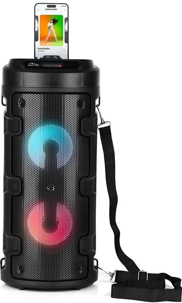 Nešiojama kolonėlė Media-Tech PARTYBOX KEG BT MT3165, 30W RMS, Bluetooth, Karaoke, USB, MicroSD, FM Radijas, AUX, su distanciniu pultu