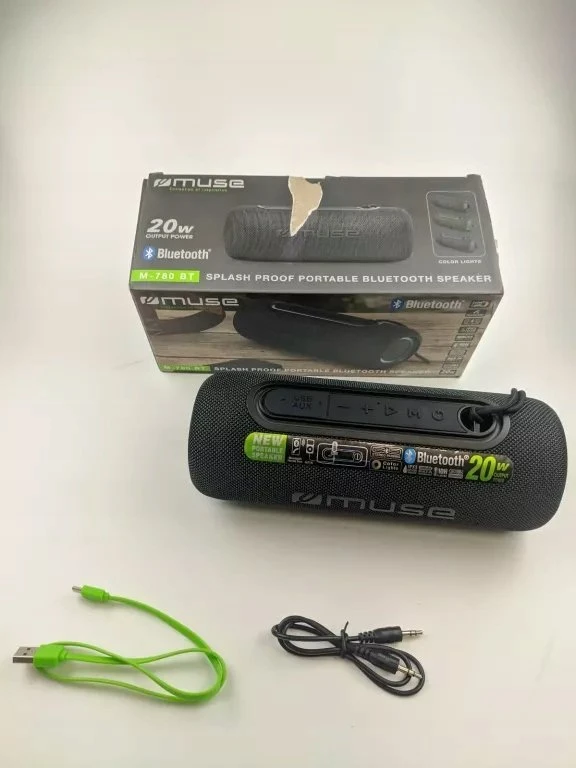 Muse | M-780 BT | Speaker Splash Proof | Atsparus vandeniui | Bluetooth | Belaidė jungtis | Portable | Juodas