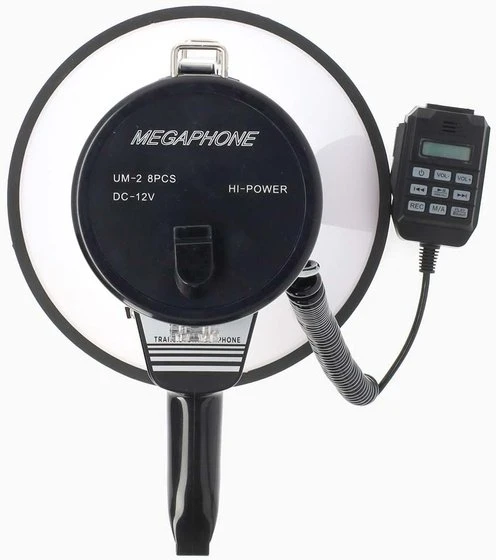 NEI Megaphone Nedis 1500m Recording 120dB Juodas/Baltas
