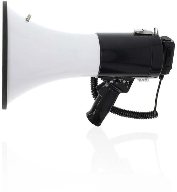 NEI Megaphone Nedis 1500m Recording 120dB Juodas/Baltas