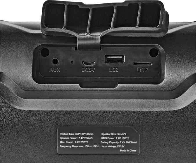 Garsiakalbis Nedis SPBB310BK głośnik nešiojama / imprezowy Nešiojama kolonėlė stereo Juodas 36 W