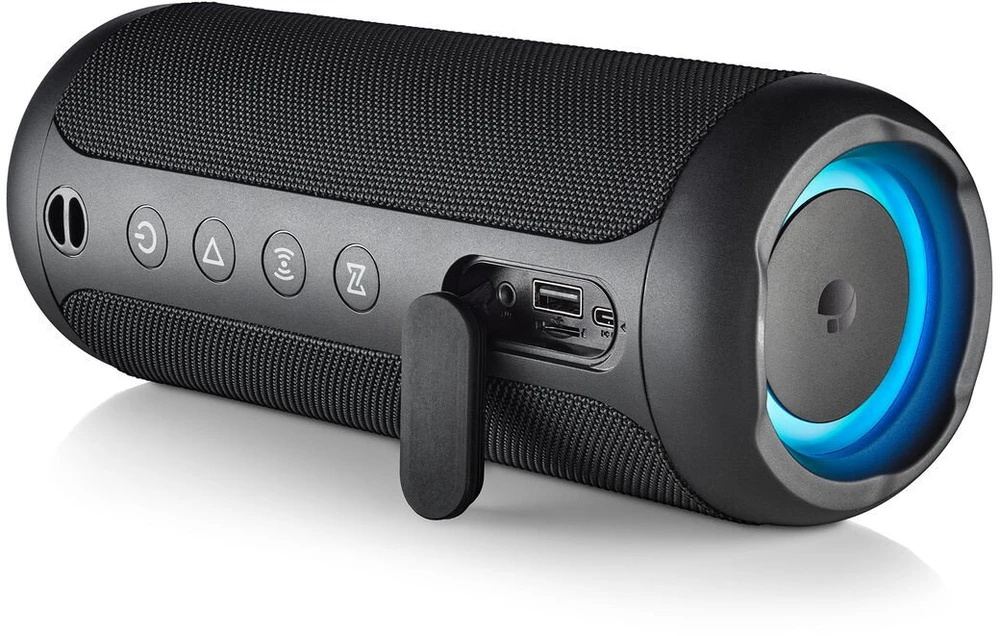 Garsiakalbis NGS Nešiojama kolonėlė Bluetooth Przenośny Roller Furia 2 Juodas Juodas 15 W