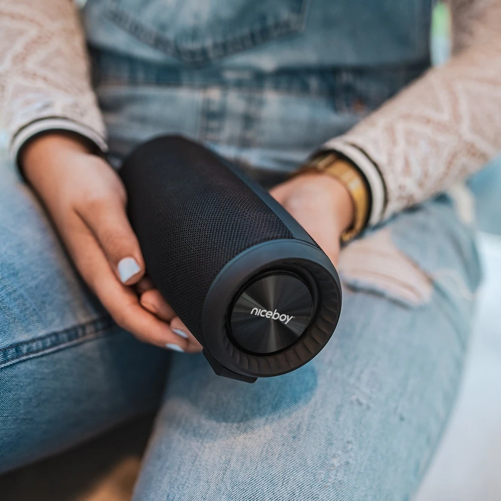 Niceboy RAZE 2 Ego Bluetooth 5.0 belaidis garsiakalbis / FM / Aux / USB / Micro SD / 12 W