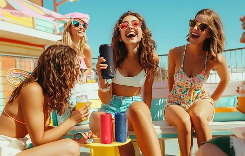 QCY SP7 wireless speaker (mėlynas)