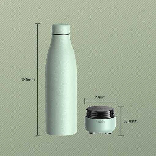 Remax Termosas su belaide kolonėle 500ml RB-M5 BLUETOOTH 5.0 rožinės spalvos