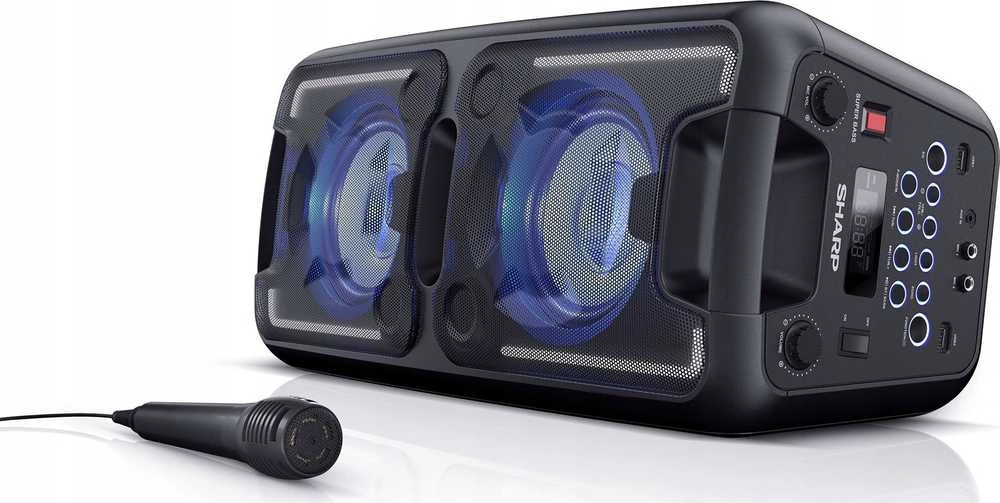 Sharp PS-949 Party Speaker with Built-in Baterija | Sharp | Party Speaker | PS-949 XParty Street Beat | 132 W | Atsparus vandeniui | Bluetooth | Belaidė jungtis | Portable | Juodas