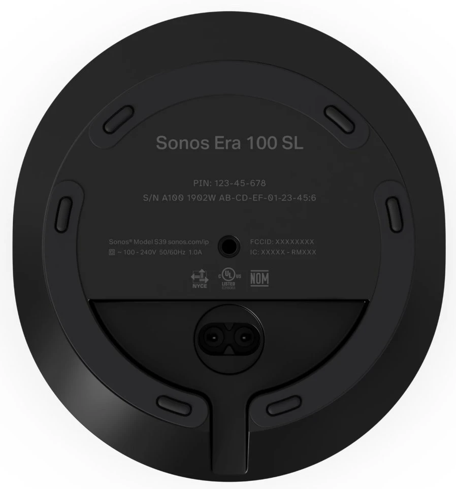 Namų kino sistema Garsiakalbis Sonos Era 100 SL Full Range Juodas Wired and Wireless
