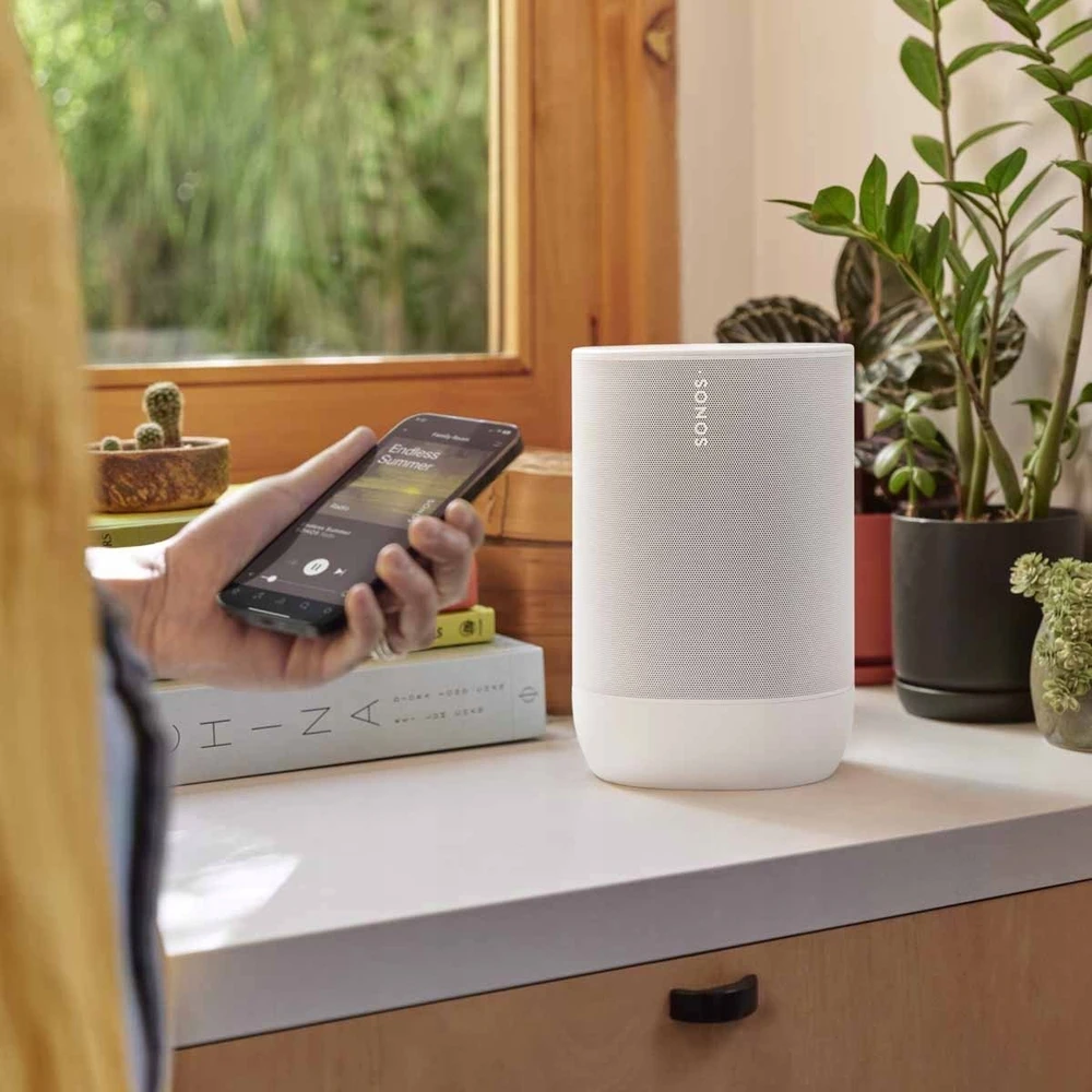 Sonos Move Gen2 nešiojama kolonėlė, Baltos spalvos