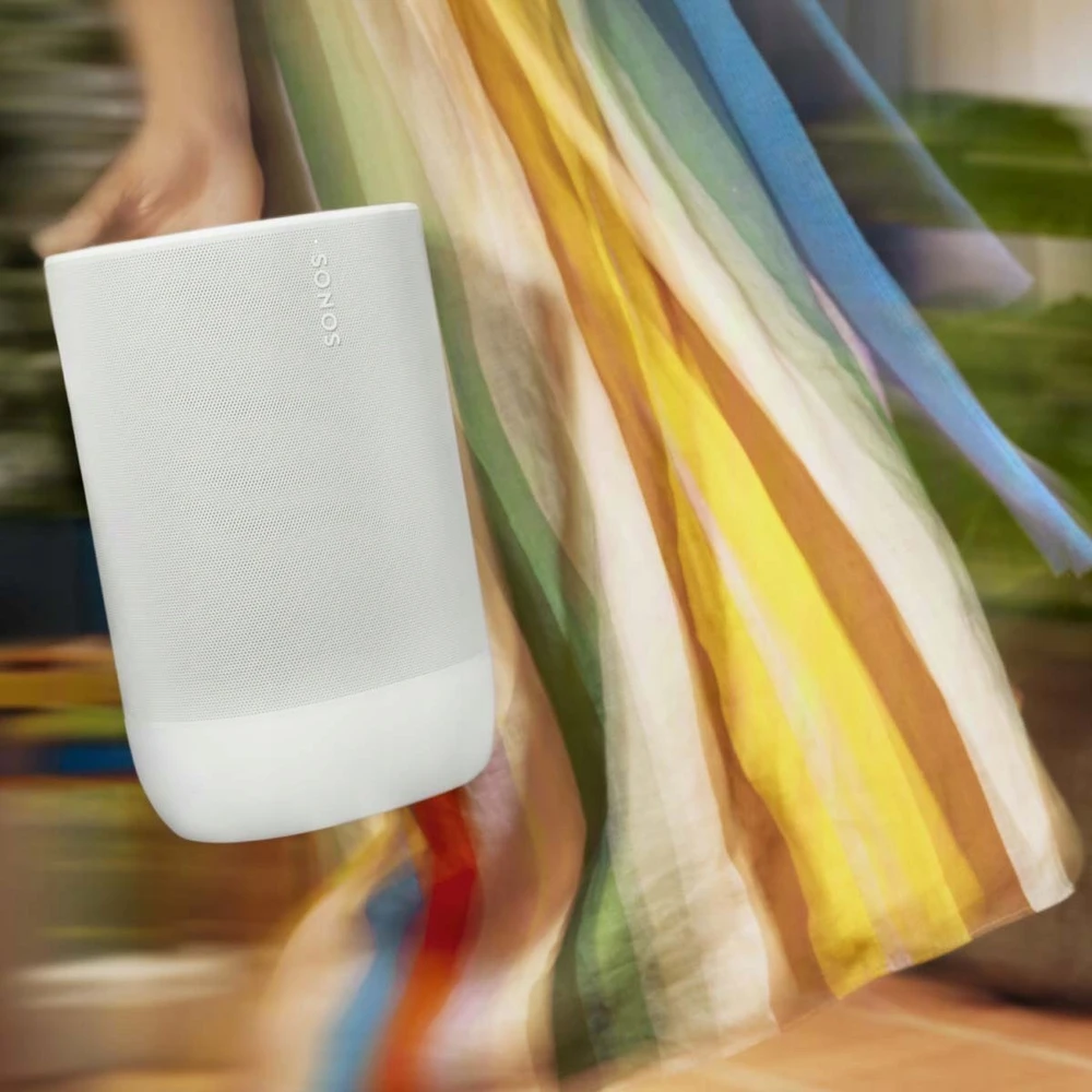 Sonos Move Gen2 nešiojama kolonėlė, Baltos spalvos