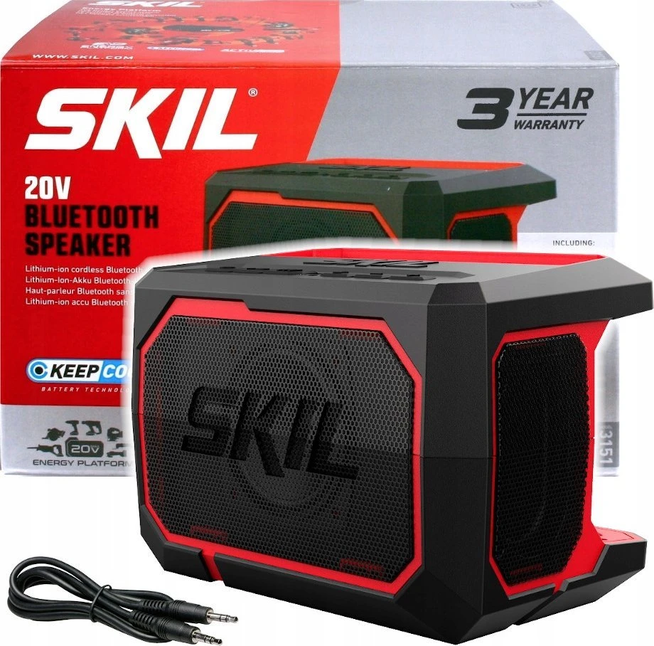 Skil Red Bluetooth® garso kolonėlė Skil 3151CA; 20 V (be akumuliatoriaus ir pakrovėjo)