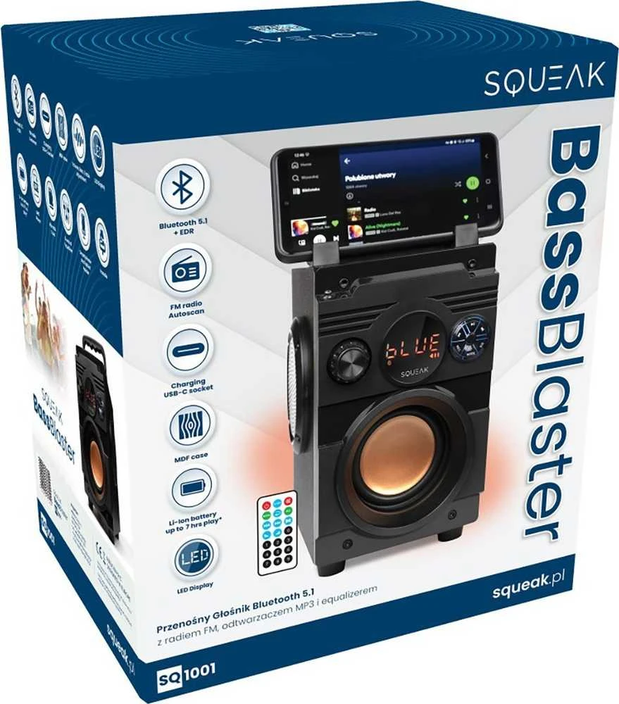 Nešiojama kolonėlė  Squeak  5.1 BassBlaster