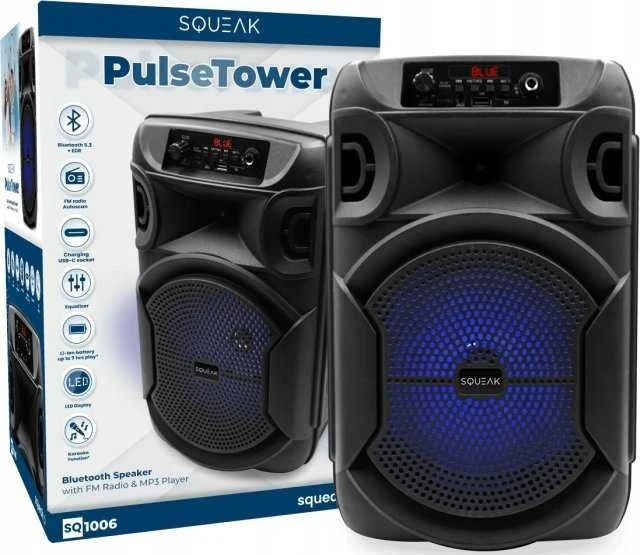 SQUEAK KARAOKE SPEAKER PULSETOWER BT 5.3 + EDR SQ1006