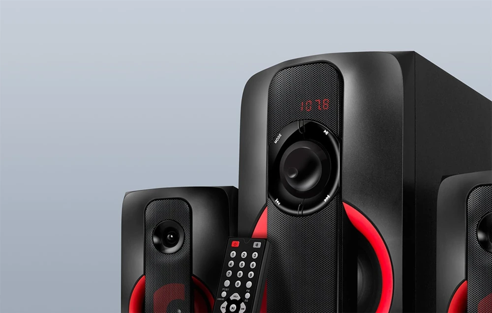 Speakers SVEN MS-304, juodas (40W, FM, USB/SD, Ekranas, RC, Bluetooth), SV-015602