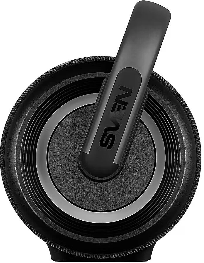 Portable speaker SVEN PS-395, juodas, power output 80W (RMS), TWS, Bluetooth, RGB backlight, Atsparus vandeniui (IPx5), USB, Baterija life – iki 20 hours