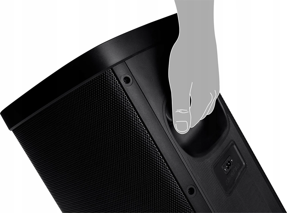 Nešiojamas garsiakalbis SVEN PS-950, juodas, galia 2x80W (RMS), TWS, Bluetooth, IPx4, FM, USB, Micro SD, LED ekranas, ličio baterija