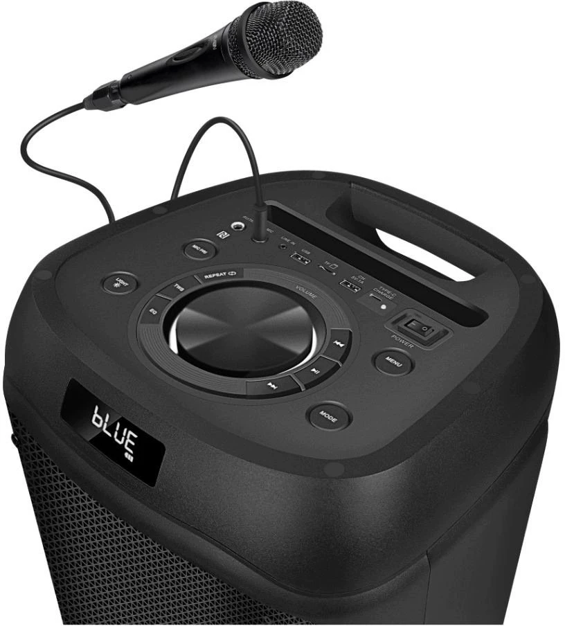 Garsiakalbis SVEN PS-1050, juodas (200 W, TWS, Bluetooth, FM, USB, Micro SD, LED ekranas, 7200 mAh)