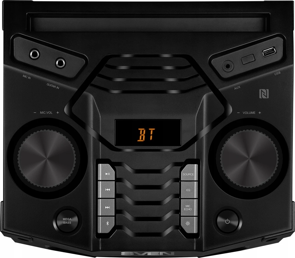 Garsiakalbis SVEN PS-1500, juodas (500W, Bluetooth, FM, USB, LED ekranas, kintamosios srovės maitinimas)