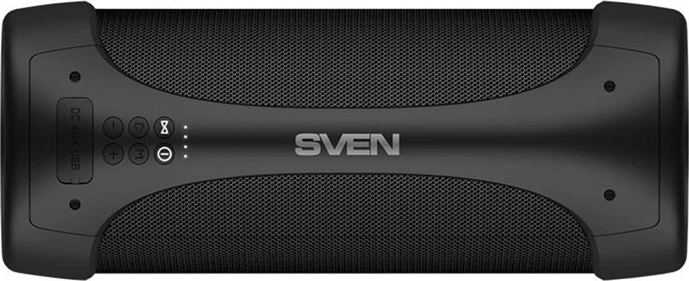 SVEN PS-370 2x20W; TWS; FM radio; AUX; USB/SD-card support;Atsparus vandeniui (IPx5); Lighting