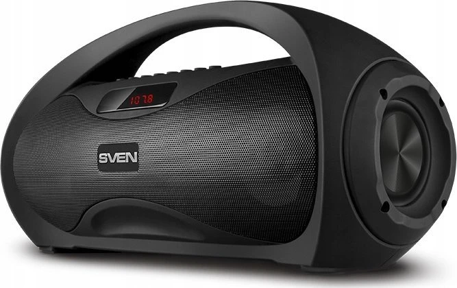 Garsiakalbis SVEN PS-425, juodas (12W, Bluetooth, FM, USB, Micro SD, LED-ekranas, 1500mA*h); SV-019624