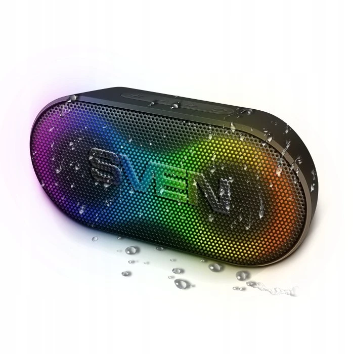 Nešiojama garso kolonėlė SVEN PS-99, juoda, galia 10 W (RMS), TWS, Bluetooth, ličio baterija