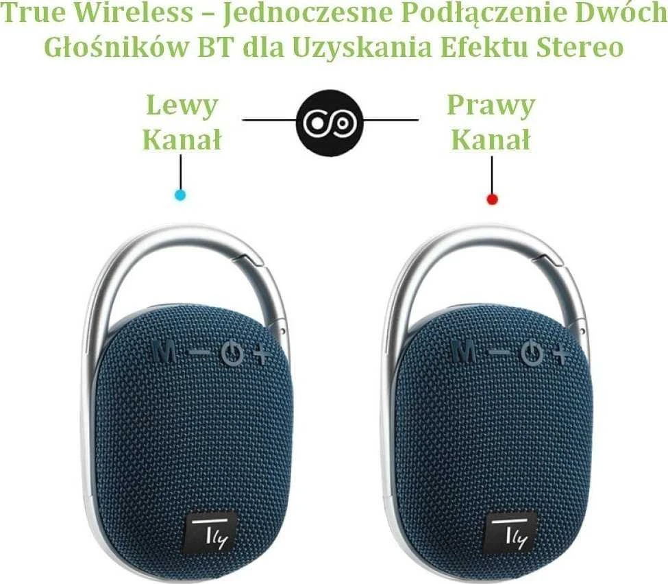 Nešiojamasis Garsiakalbis - Techly ICASBL321BL 5W Mėlynas