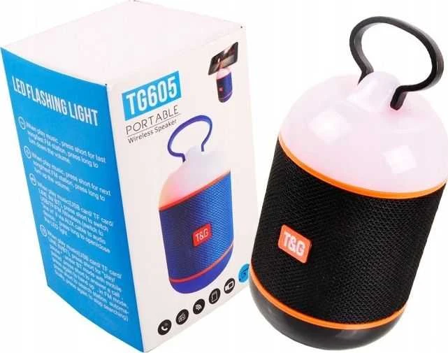 PORTABLE BLUETOOTH SPEAKER TG-605 3W MICRO SD LED Juodas