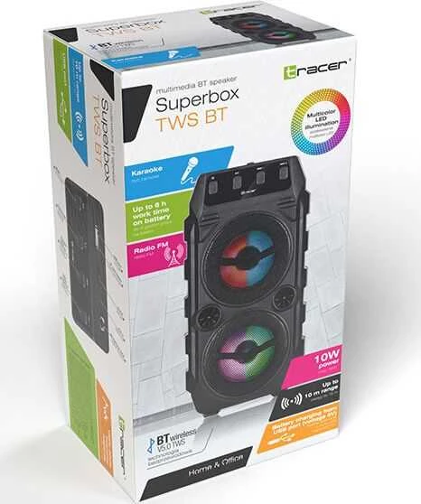 TRACER Superbox belaidis garsiakalbis su Bluetooth ir TWS (TRAGLO46612)