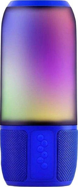 V-tac 6W Bluetooth kolonėlė su LED šviesomis, mėlyna, USB ir TF vieta, DC:5V