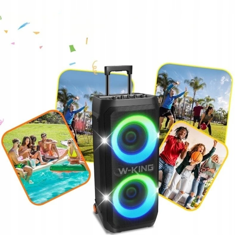 W-KING T12 belaidė „Bluetooth“ kolonėlė – Juodas