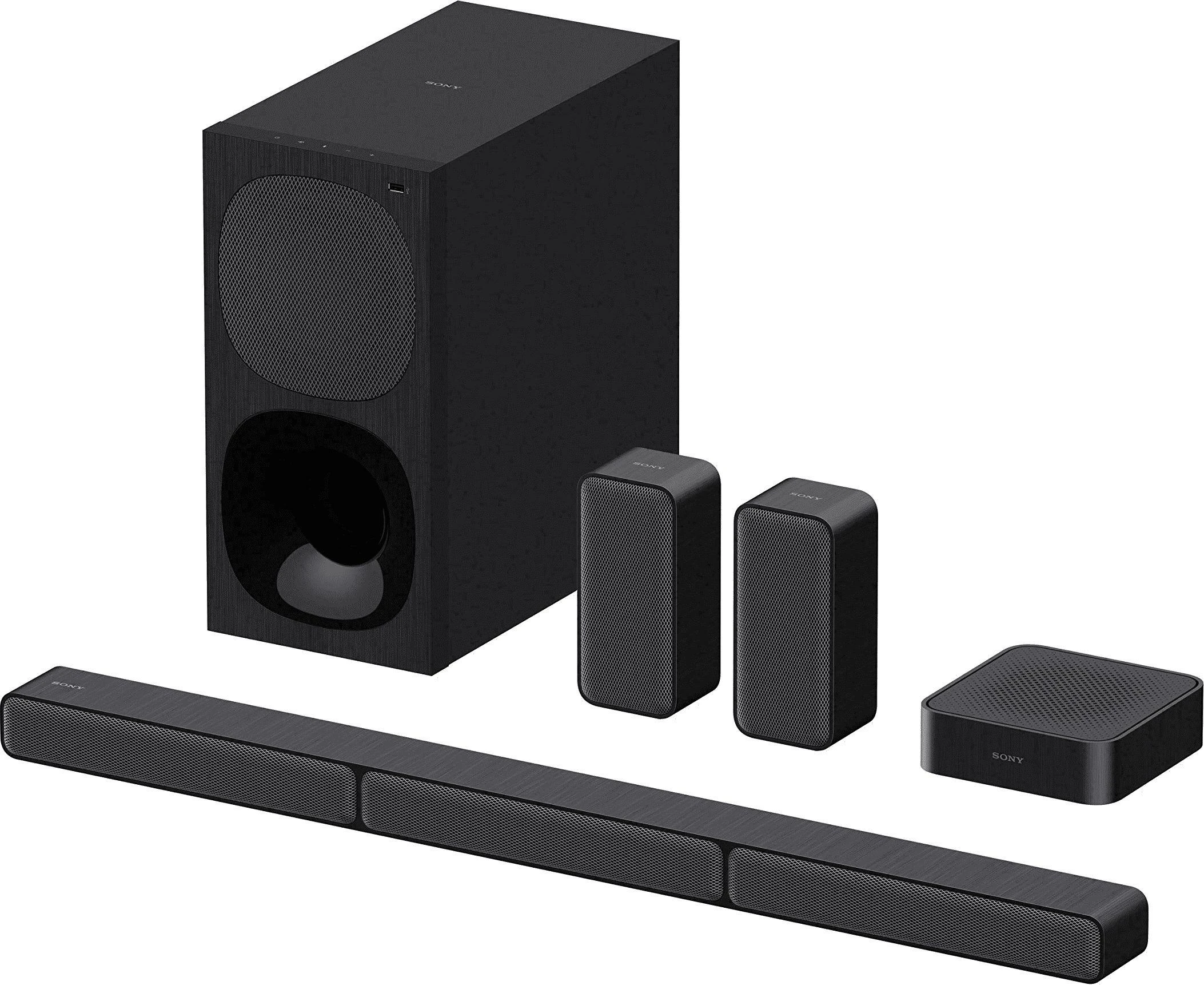Namų kino sistema Sony | HT-S40R 5.1ch Home Cinema Soundbar with Wireless Rear Speakers | Juodas | No | USB port | Wi-Fi | Bluetooth | Belaidė jungtis