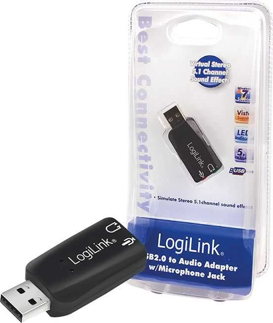 „LogiLink USB 5.1“ garso plokštė (UA0053)