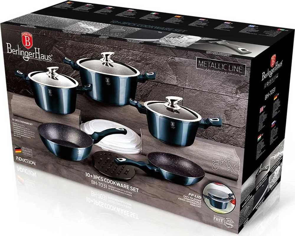 Rinkinys 2 Kalėdinių sausainių kepimo formos Berlinger Haus Carbon Pro BH-6950