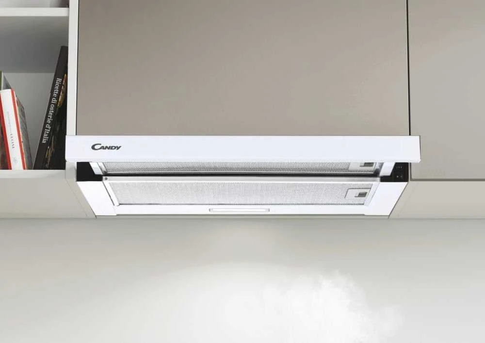 Baltos spalvos mont.gartraukis su ištraukiama panele Candy CBT625/2W/1