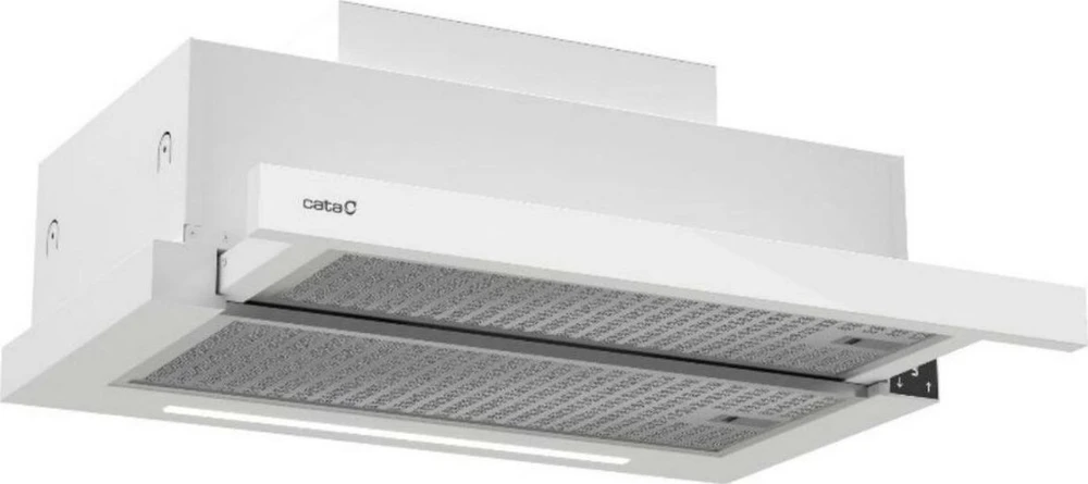 CATA gartraukis | CAMPANA TFH 6830 GWH | Teleskopinis | Energijos vartojimo efektyvumo klasė A+++ | Plotis 60 cm | 795 m³/h | Jutiklinis valdymas | LED | Baltas